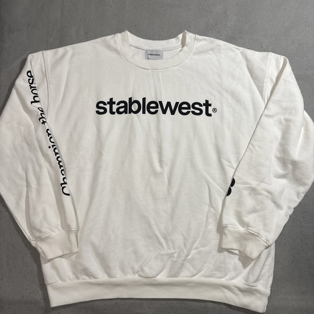 Stablewest Sweatshirt Champion The Horse Equestrian White 2XL